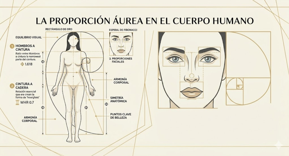 Proporción aurea del cuerpo humano